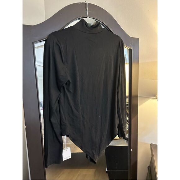 NEW MANGOPOP Mock Turtle Neck Long Sleeve Tops Bodysuit 2X - Picture 4 of 4